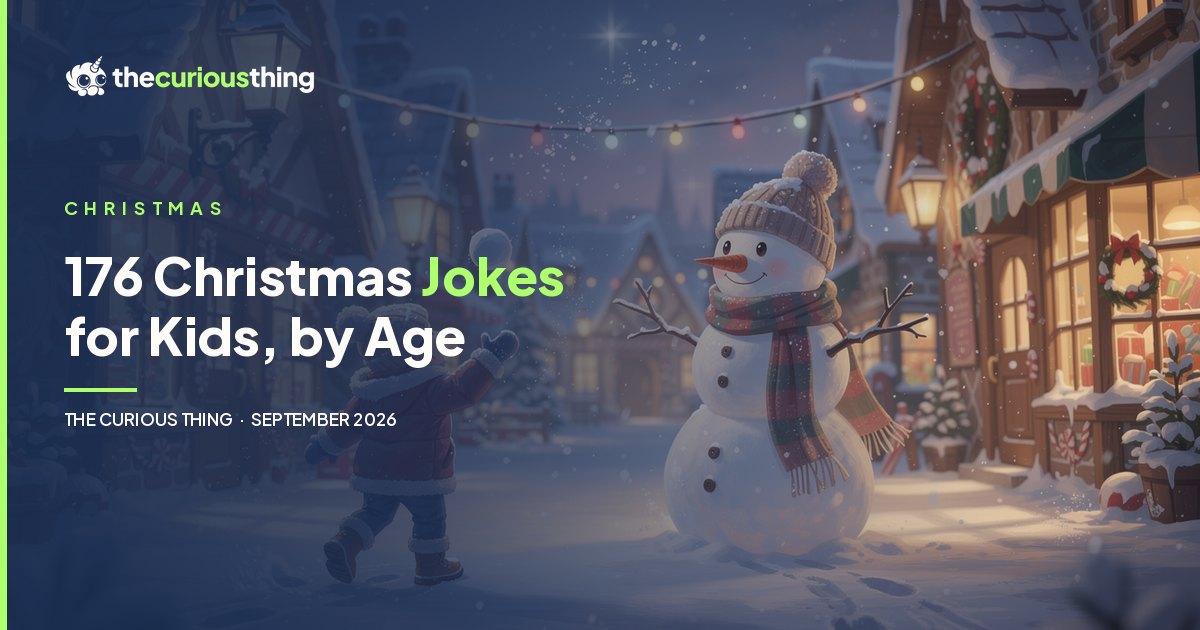176 Christmas Jokes for Kids, by Age: personalized photo puzzle from The Curious Thing