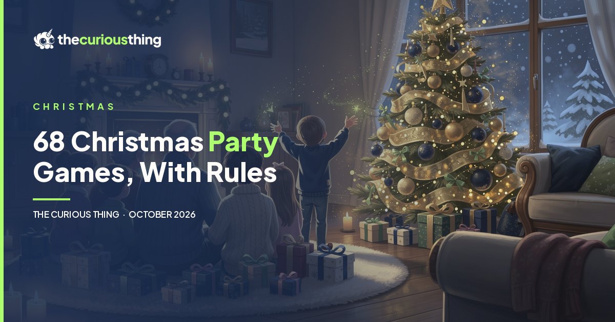 68 Christmas Party Games, With Rules: family party games guide from The Curious Thing
