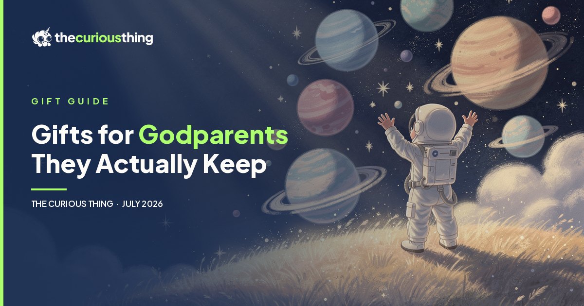 Gifts for Godparents They Actually Keep: personalized keepsake portrait gifts from The Curious Thing