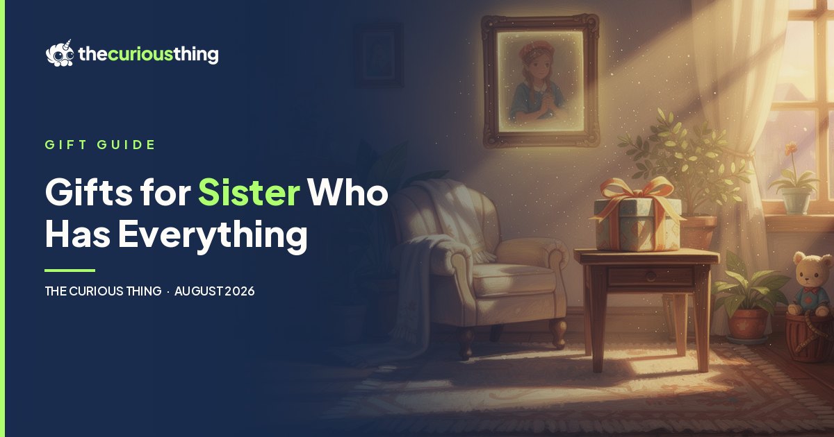 Gifts for Sister Who Has Everything: personalized portrait keepsakes from The Curious Thing