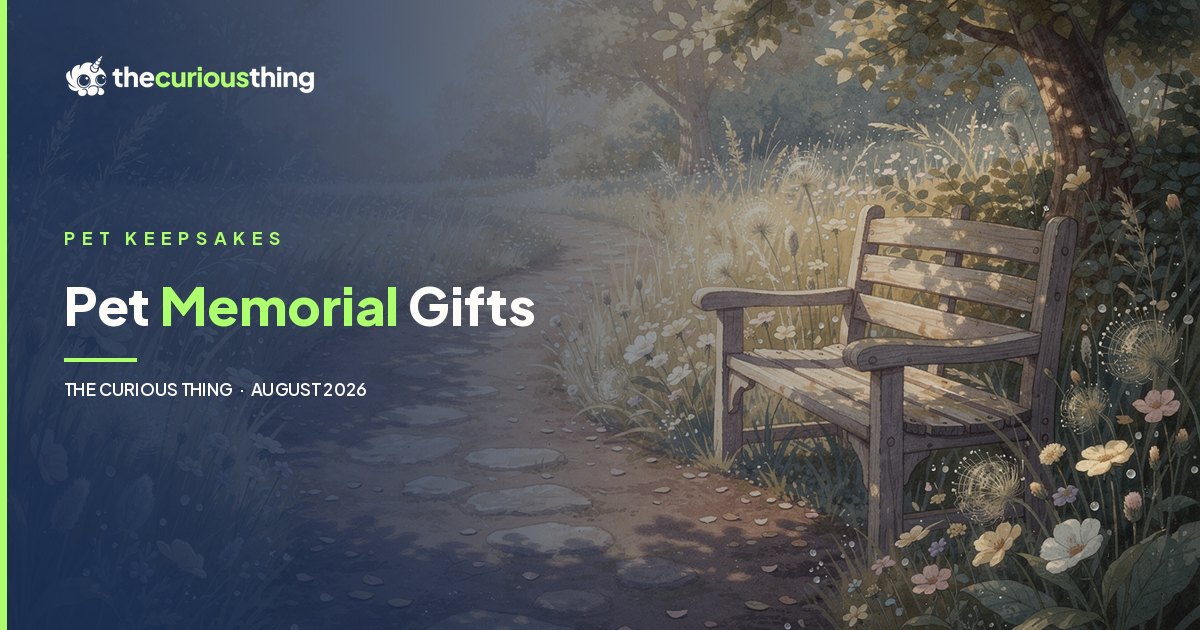 Pet Memorial Gifts, and When to Send One: a watercolor pet memorial portrait keepsake from The Curious Thing
