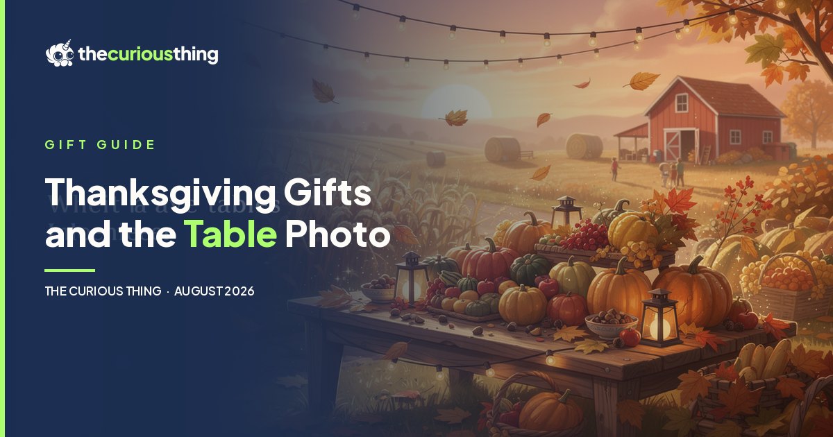 Thanksgiving Gifts and the Table Photo: personalized family keepsakes from The Curious Thing